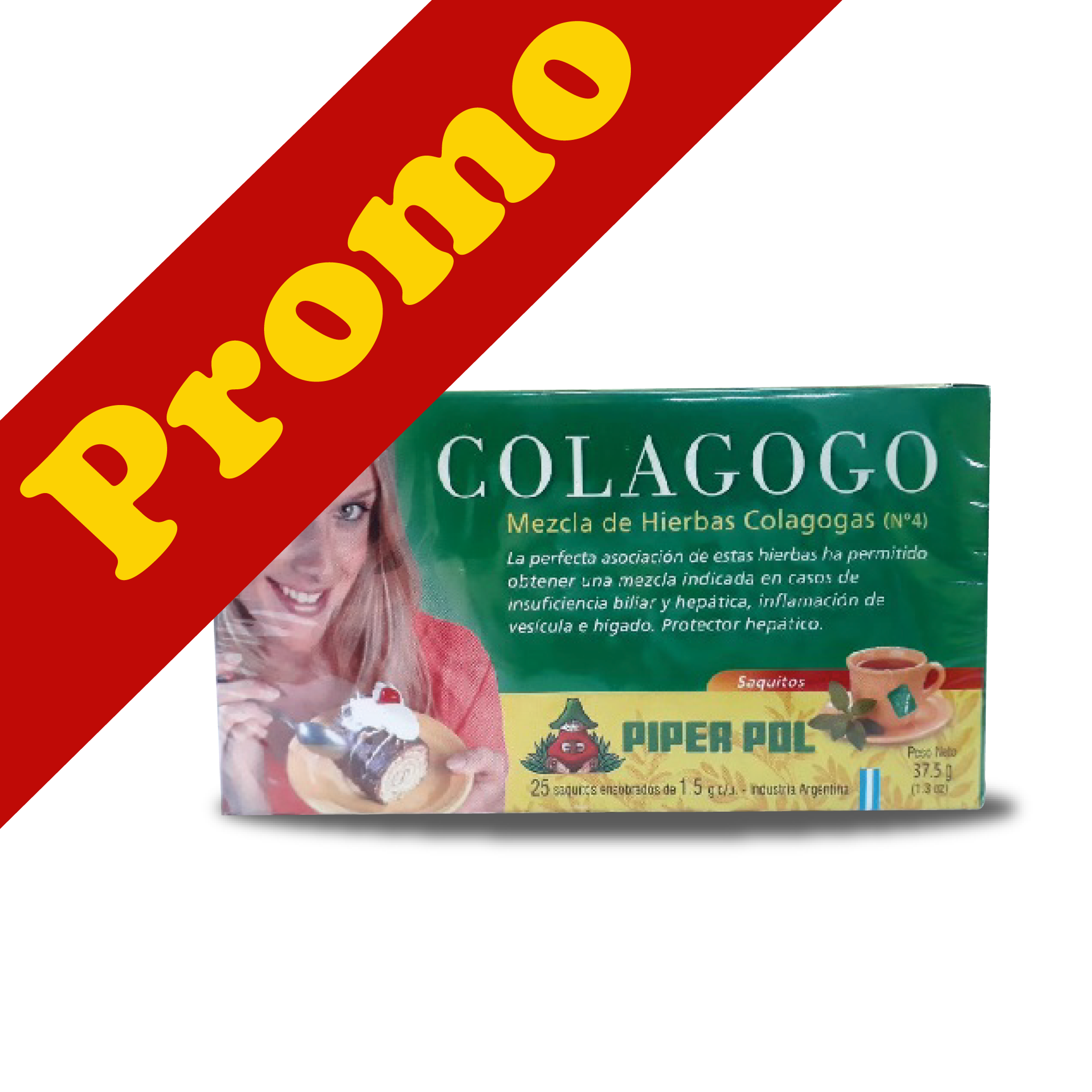 PIPERPOL-Cedrón PACK 3 x 25 saquitos